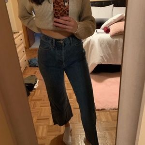 Aritzia Denim Forum Farrah Wide Leg Jeans
